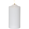 LED Flame white pillar candle, 7.5cm 064-09 500697 - 1