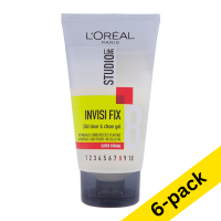 Hair gel 150ml | L'Oreal Studio Line Invisi Fix | 6-pack