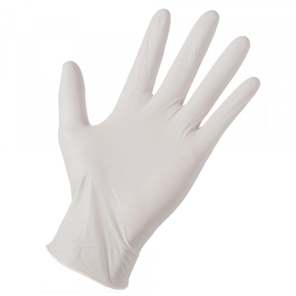 Latex powdered disposable gloves, CE-marked (100-pack)  299118 - 1