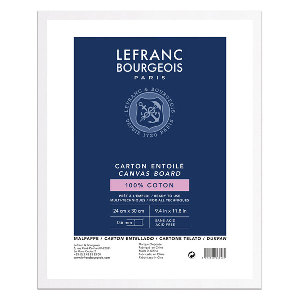 Lefranc & Bourgeois Louvre canvas board, 24cm x 30cm 806648 405150 - 1