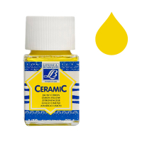 Lefranc Bourgeois Ceramic 169 lemon yellow glass & porcelain paint (50ml) 210325 405121