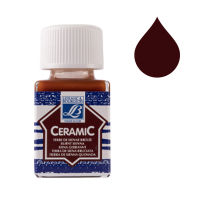 Lefranc Bourgeois Ceramic 481 burnt sienna glass & porcelain paint (50ml) 210341 405127