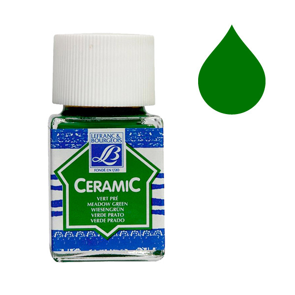 Lefranc Bourgeois Ceramic 543 greenfield glass & porcelain paint (50ml) 405129 - 1