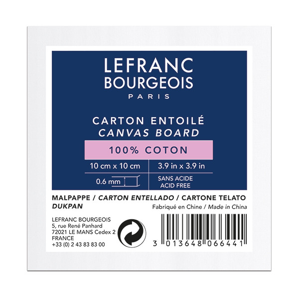 Lefranc Bourgeois Lefranc & Bourgeois Louvre canvas board, 10cm x 10cm 806644 405146 - 1