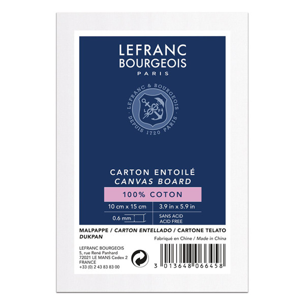 Lefranc Bourgeois Lefranc & Bourgeois Louvre canvas board, 10cm x 15cm 806645 405147 - 1