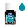 Lefranc Bourgeois Vitrail 050 turquoise blue glass & porcelain paint (50 ml)