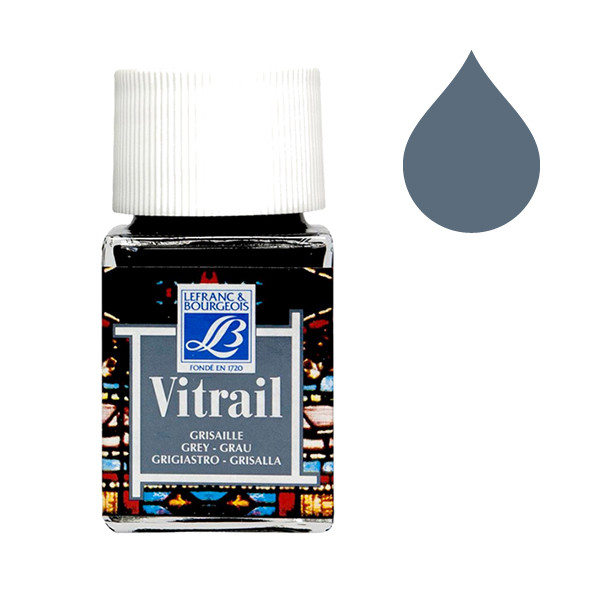 Lefranc Bourgeois Vitrail 251 grey glass & porcelain paint  (50ml) 210238 405101 - 1