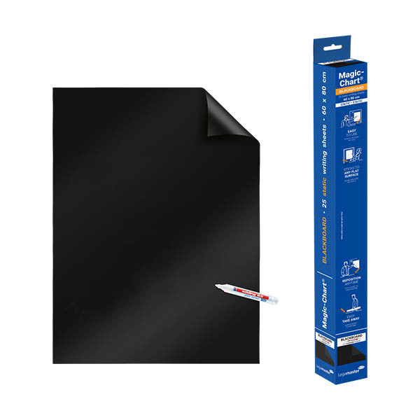 Blackboard foil 60 x 80cm | Legamaster Magic-Chart | 25 sheets 262002 - 4