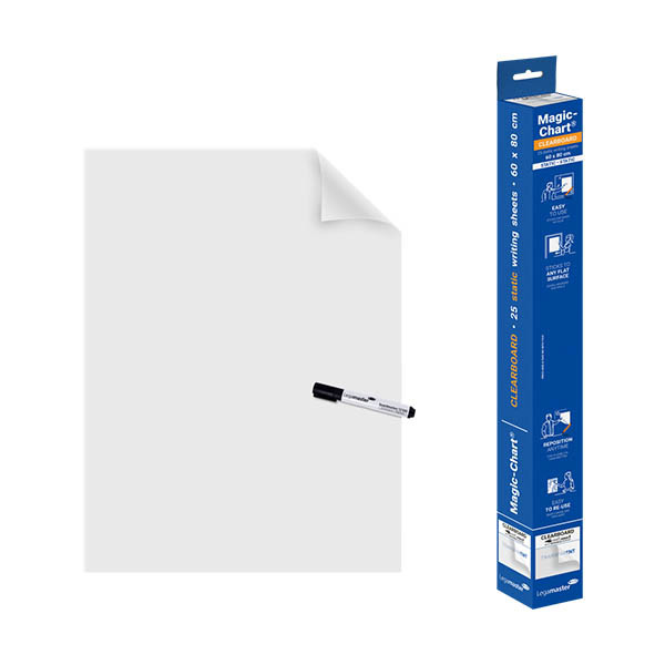 Clear board foil 60 x 80cm | Legamaster Magic-Chart | 25 sheets 262003 - 4
