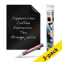 Legamaster Magic-Chart blackboard foil, 60cm x 80cm (25 sheets) (3-pack)