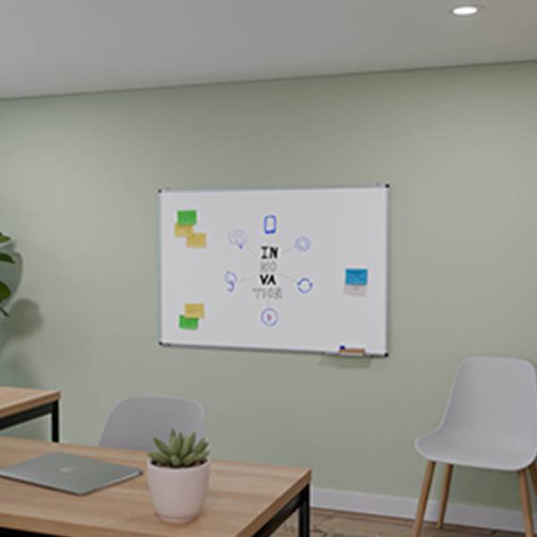 Whiteboard 90 x 60cm magnetic lacquered steel | Legamaster Unite 262059 - 4
