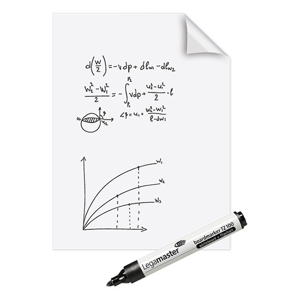 Whiteboard foil 60 x 80cm | Legamaster Magic-Chart | 25 sheets 262001 - 4