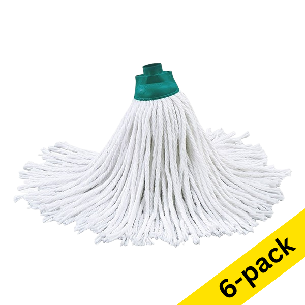 Leifheit Classic cotton mop replacement head, 8.5cm x 8.5cm x 31cm (6-pack) SLE00586 - 1