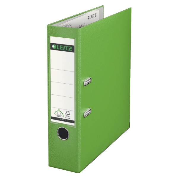 Leitz 1010 light green A4 plastic lever arch file binder, 80mm 10105050 211817 - 1