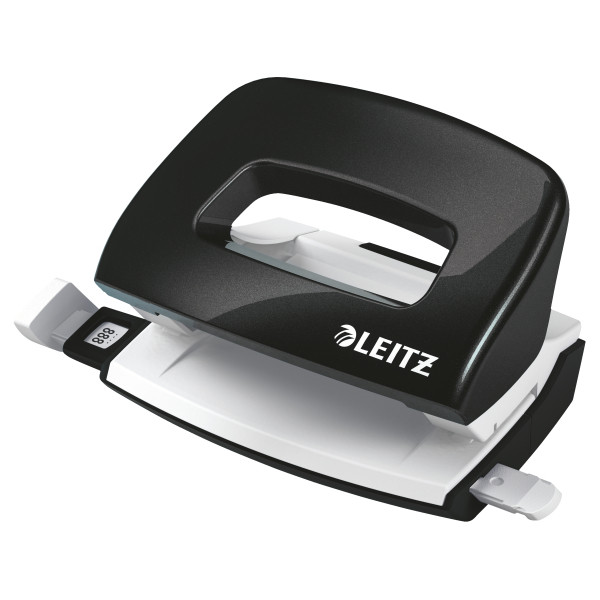 2-hole mini punch 5.5mm (10 sheets) | black | Leitz 226196 - 1