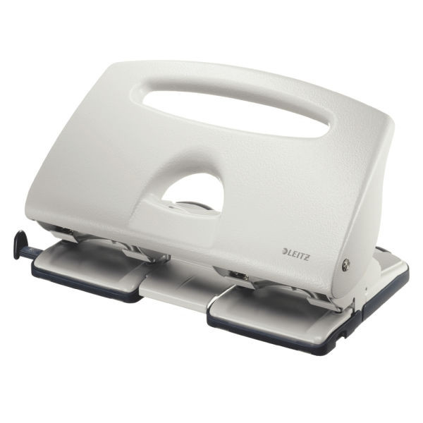 4-hole punch 5.5mm (40 sheets) | grey | Leitz 5132 202764 - 1