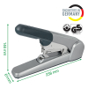Leitz 5552 grey heavy duty flat clinch stapler 55520084 211368 - 5