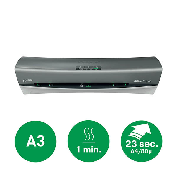 A3 laminator | Leitz iLam Office Pro silver 226104 - 3