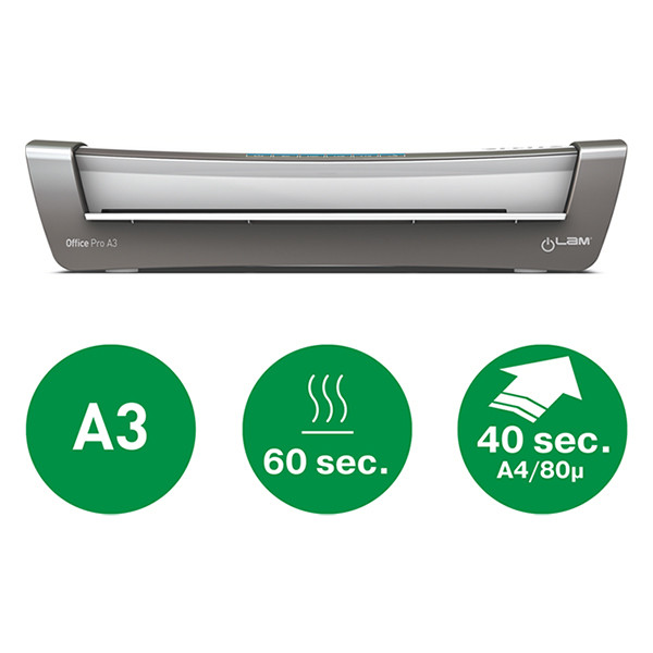 Leitz A3 laminator | Leitz iLam Office Pro silver 75180084 226104 - 3