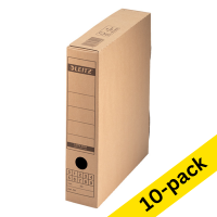 A4 archive box with locking strip 70 x 325 x 265mm | Leitz | 10-pack 203856