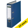 A4 lever arch file | Leitz 1010 plastic | blue 80mm | 10-pack 280064 - 1
