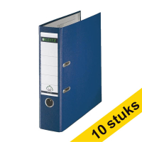 A4 lever arch file | Leitz 1010 plastic | blue 80mm (10-pack) 280064