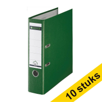 A4 lever arch file | Leitz 1010 plastic | green 80mm (10-pack) 280069