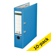 A4 lever arch file | Leitz 1010 plastic | light blue 80mm | 10-pack 280073