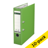 A4 lever arch file | Leitz 1010 plastic | light green 80mm | 10-pack 280068 - 1