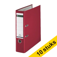 A4 lever arch file | Leitz 1010 plastic | red 80mm (10-pack) 280070