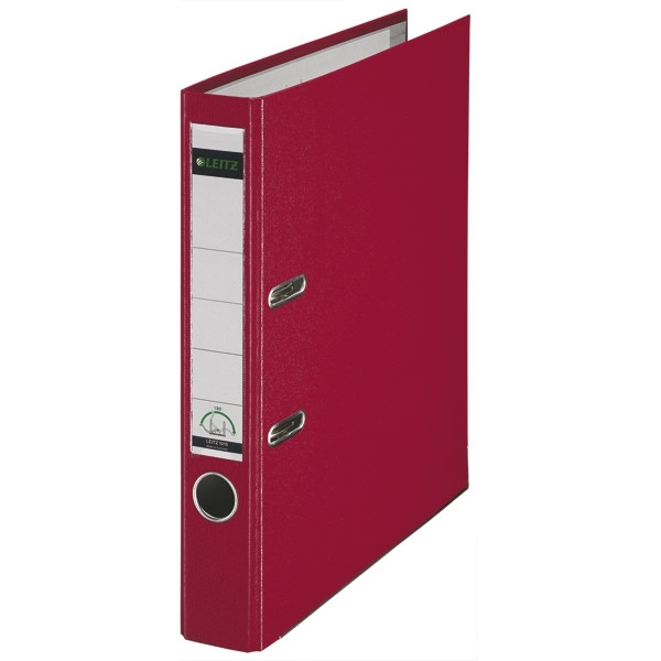 Leitz A4 lever arch file | Leitz 1015 plastic | red 50mm 10155025 202932 - 1
