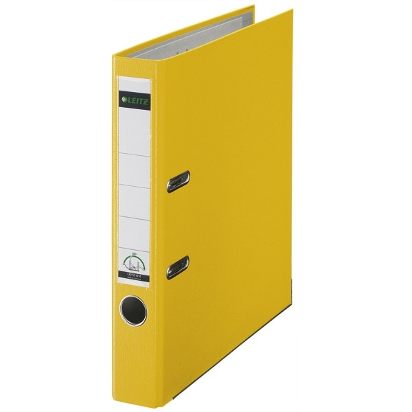 Leitz A4 lever arch file | Leitz 1015 plastic | yellow 50mm 10155015 202930 - 1