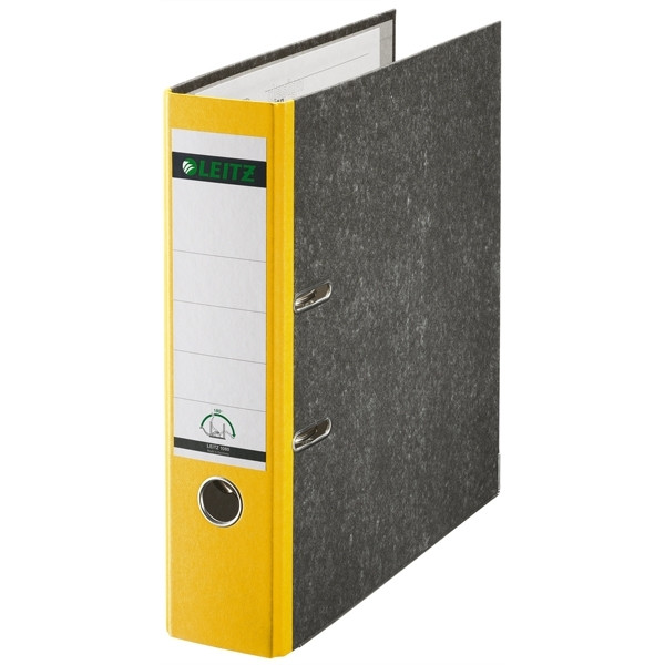 Leitz A4 lever arch file | Leitz 1080 cardboard | yellow 80mm 10805015 211464 - 1