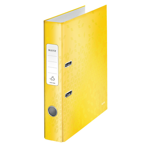 Leitz A4 lever arch file | Leitz 180° WOW cardboard | yellow 50mm 10060016 226176 - 1