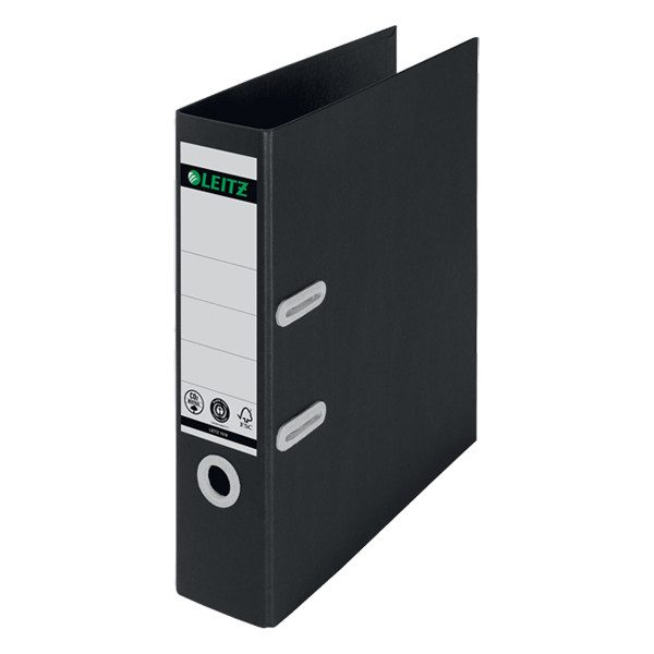 Leitz A4 lever arch file | Leitz Recycle cardboard | black 80mm 10180095 226467 - 1