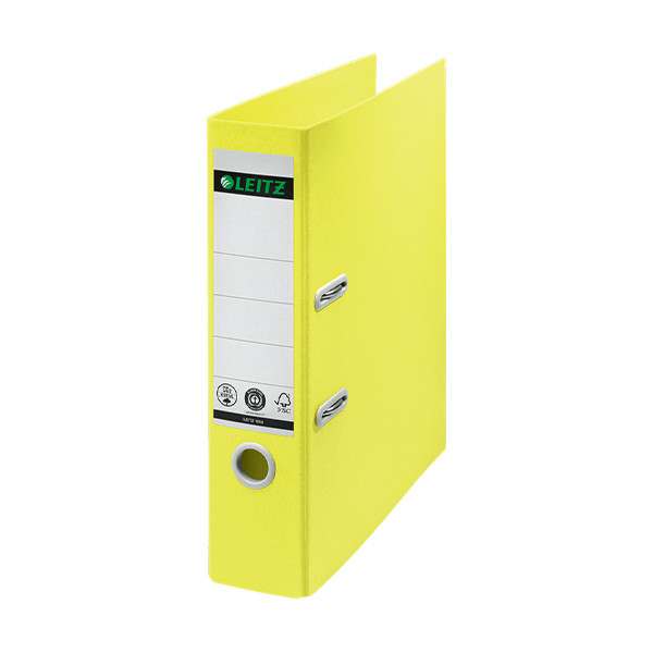 Leitz A4 lever arch file | Leitz Recycle cardboard | yellow 80mm 10180015 227544 - 1