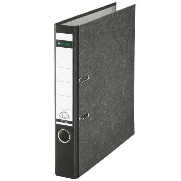 A4 lever arch file (50mm) | cardboard | Leitz 1050 black 202506 - 1