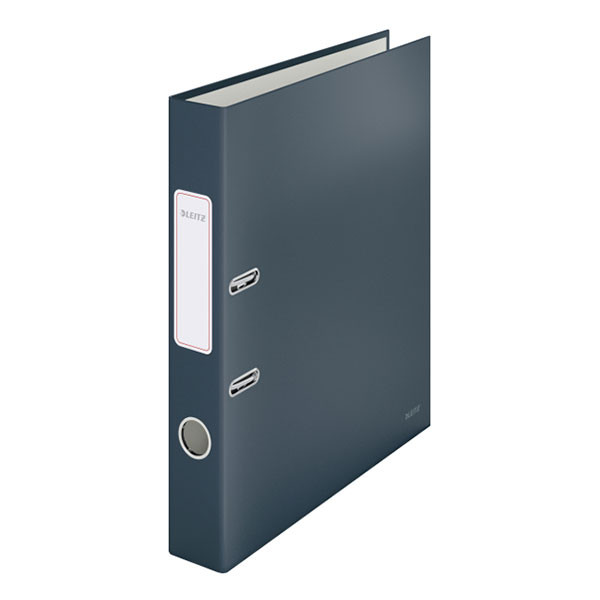 A4 lever arch file (50mm) | cardboard | Leitz 180° Cozy velvet grey soft touch 226361 - 1
