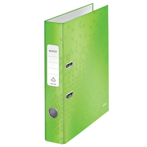 A4 lever arch file (50mm) | cardboard | Leitz 180° WOW green 226175 - 1