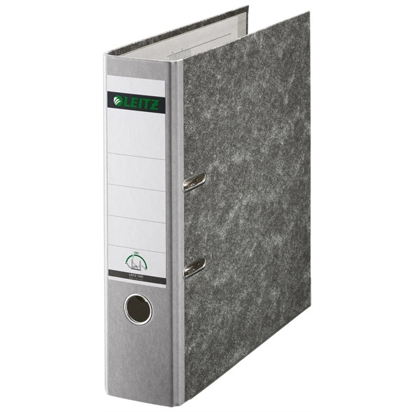 A4 lever arch file (80mm) | cardboard | Leitz 1080 grey 211468 - 1
