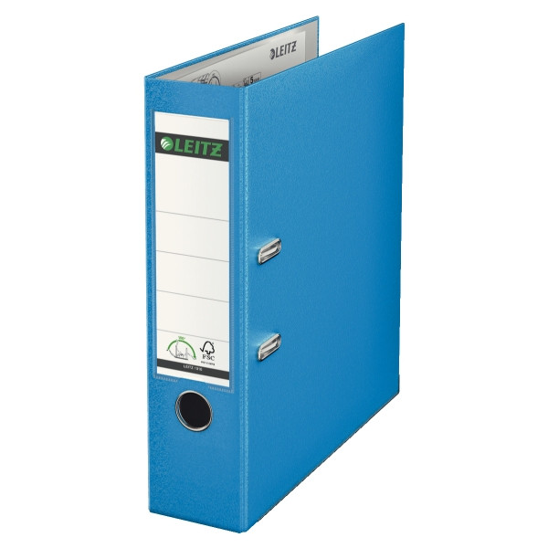 A4 lever arch file (80mm) | plastic | Leitz 1010 light blue 211816 - 1