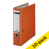 A4 lever arch file (80mm) | plastic | Leitz 1010 orange | 10-pack 280065 - 1