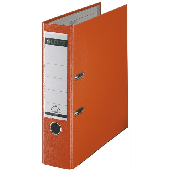 A4 lever arch file (80mm) | plastic | Leitz 1010 orange 202918 - 1
