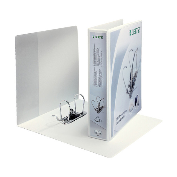 A4 lever arch file (80mm) | plastic | Leitz 180° white 227601 - 1