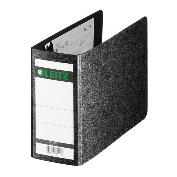Leitz A6 lever arch file | Leitz 1078 cardboard | black 80mm 10780000 211843 - 1