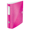 Leitz Active WOW metallic pink metallic A4 file binder, 75mm