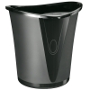 Leitz Allura black wastepaper bin