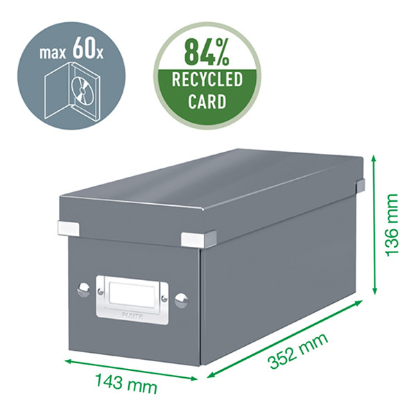 CD storage box | black | Leitz WOW 211124 - 2