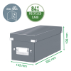 CD storage box | green | Leitz WOW 226259 - 2
