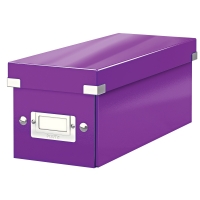 CD storage box (purple) | Leitz WOW 211744